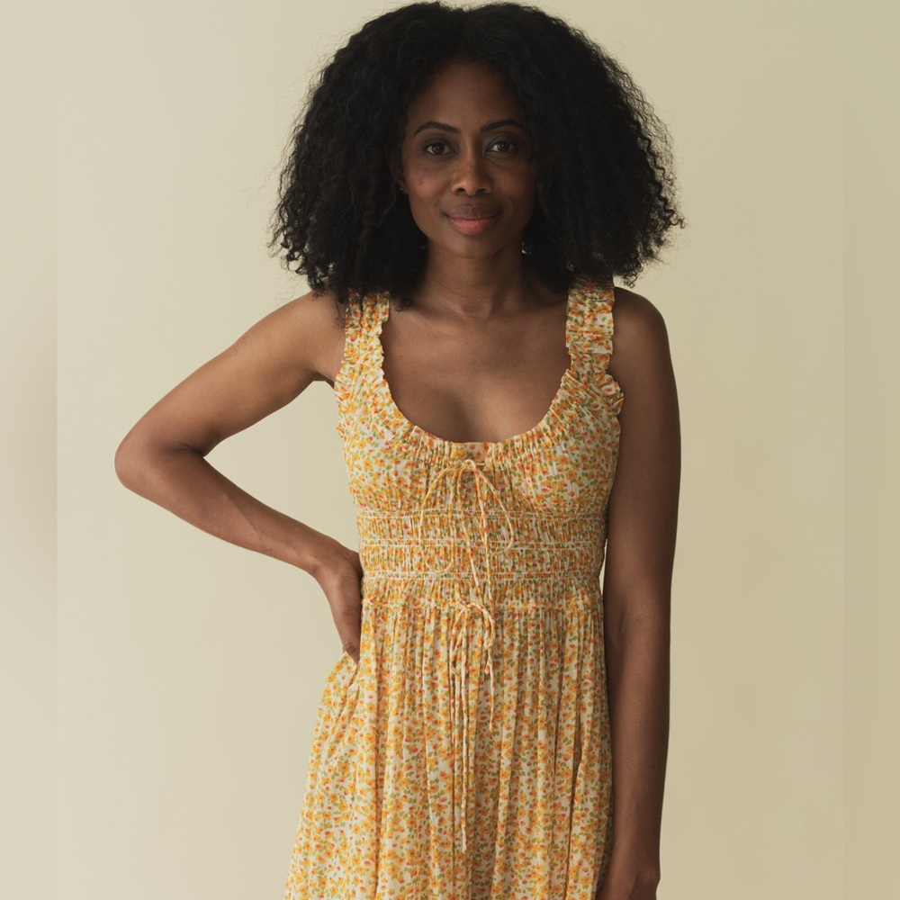 NWT Doen Emmaretta Dress Clementine Daisy Fields